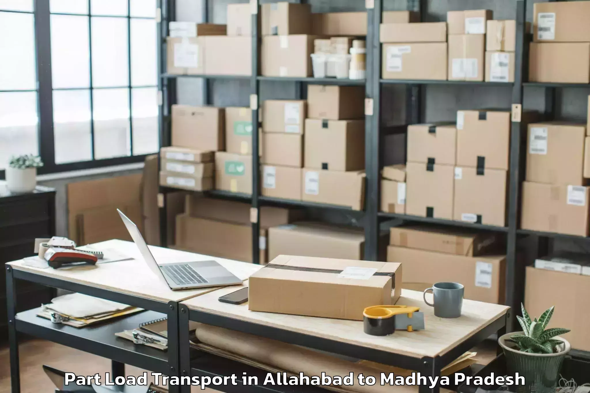 Affordable Allahabad to Maheshwar Part Load Transport